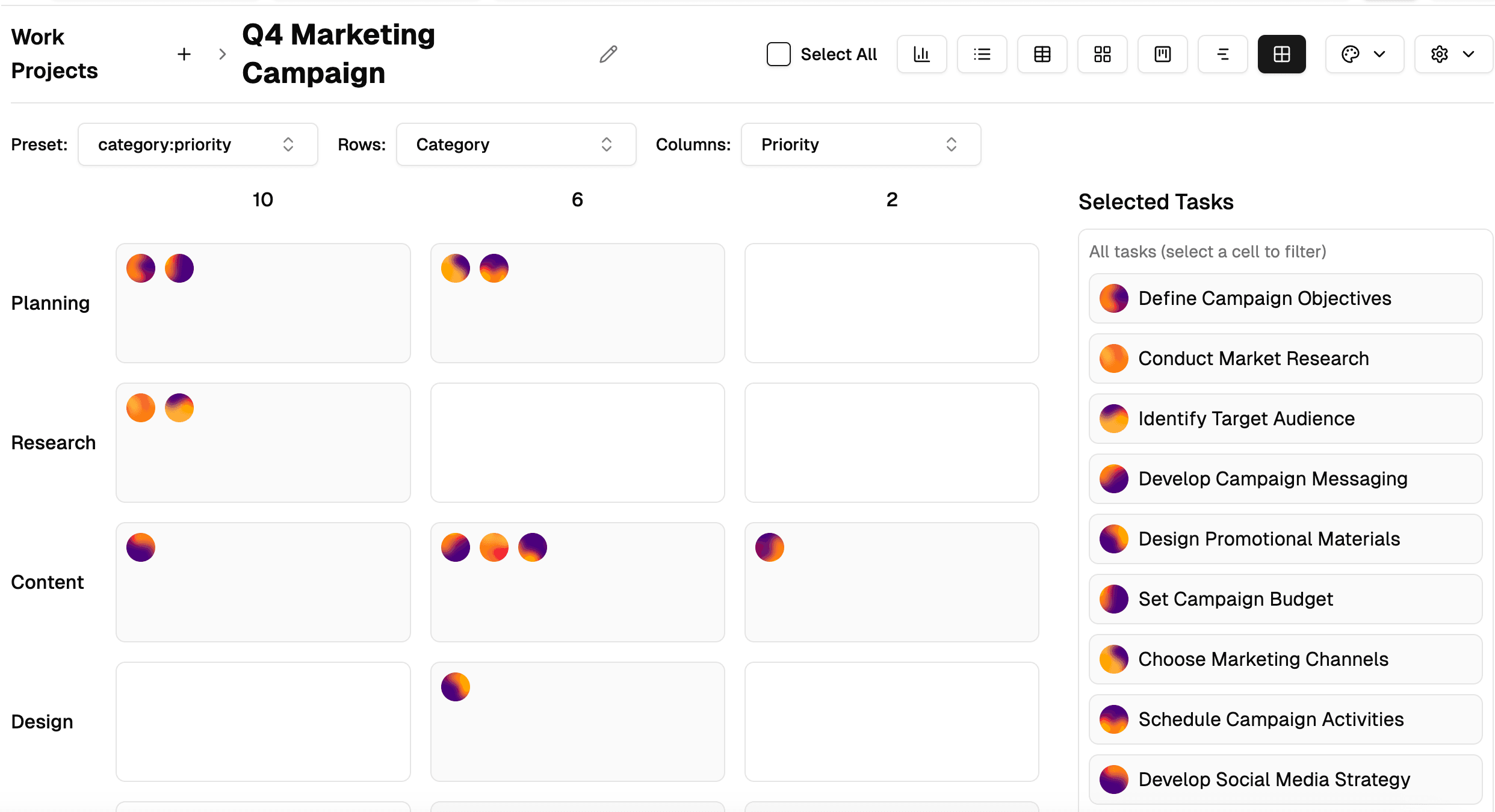 Priority Matrix Icon